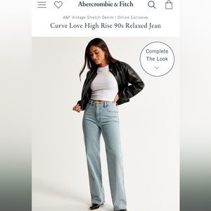 Curve Love High Rise 90’s Relaxed Jeans